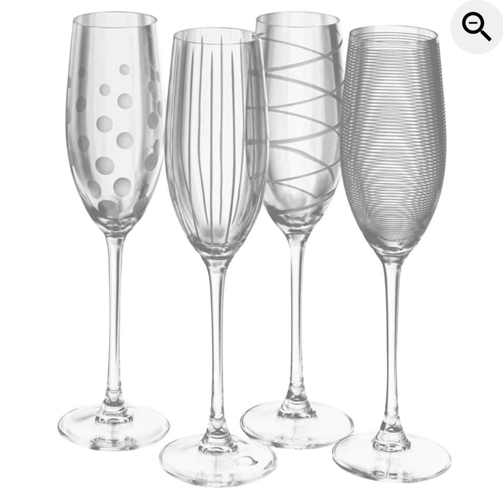 Mikasa Cheers set of 4 flutes